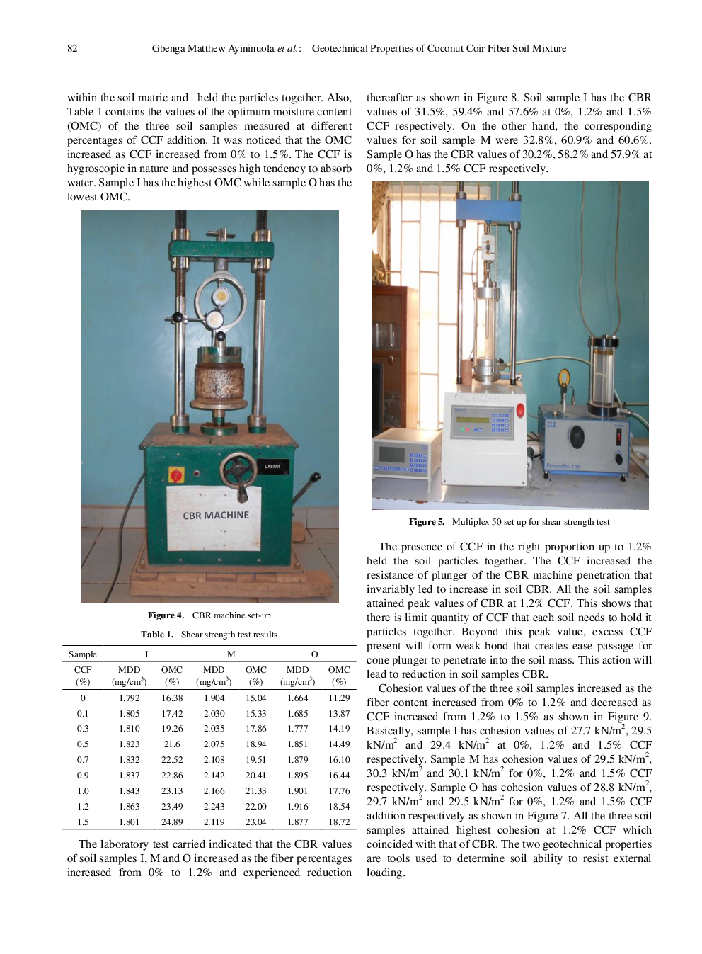 Geotechnical Properties Of Coconut Coir Fiber Soil Mixture - Page 5