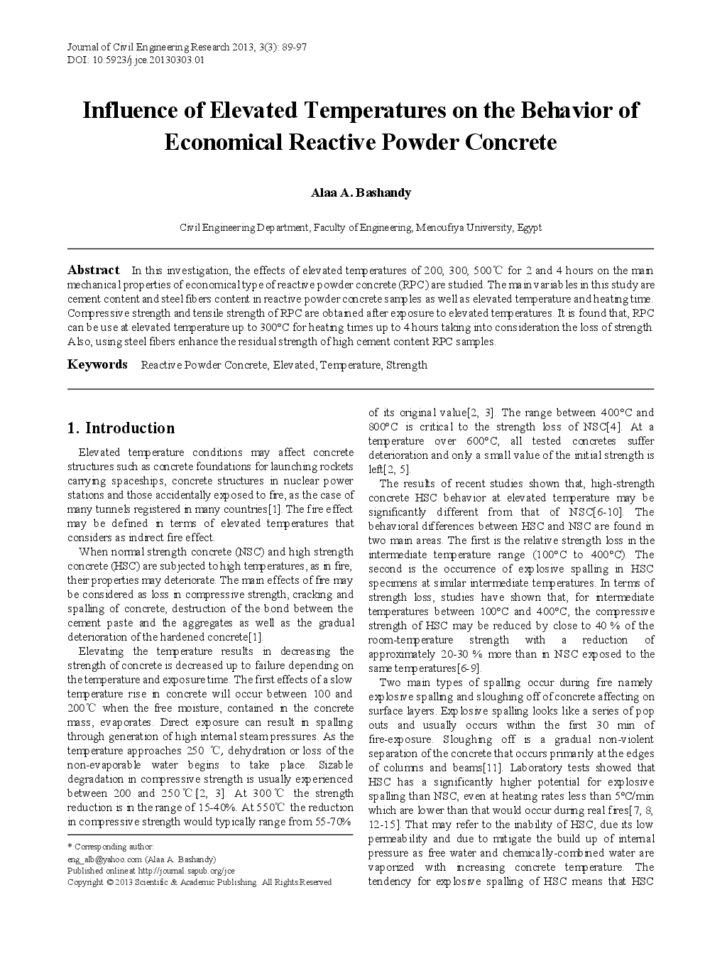 Influence Of Elevated Temperatures On The Behavior Of Economical Reactive Powder Concrete - Page 2