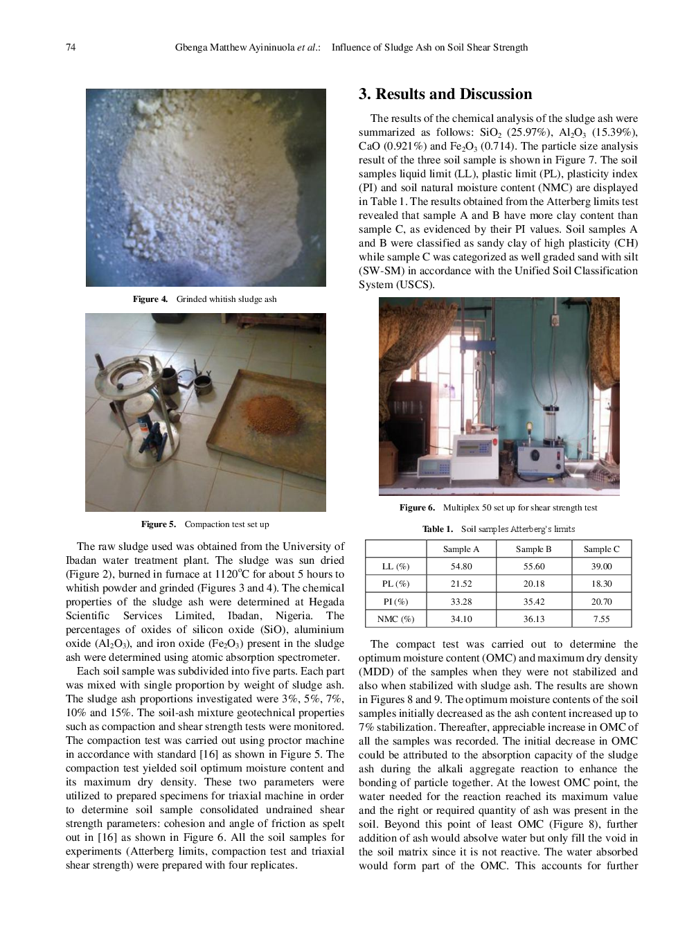 Influence Of Sludge Ash On Soil Shear Strength - Page 4