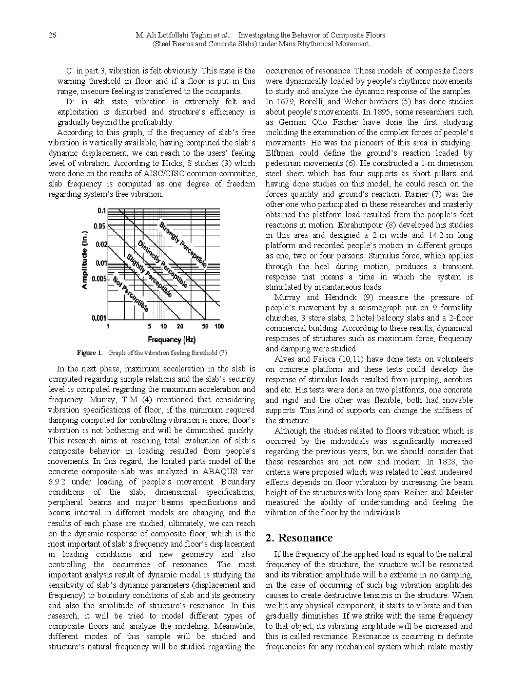 Investigating The Behavior Of Composite Floors (Steel Beams And Concrete Slabs) Under Mans Rhythmical Movement - Page 3
