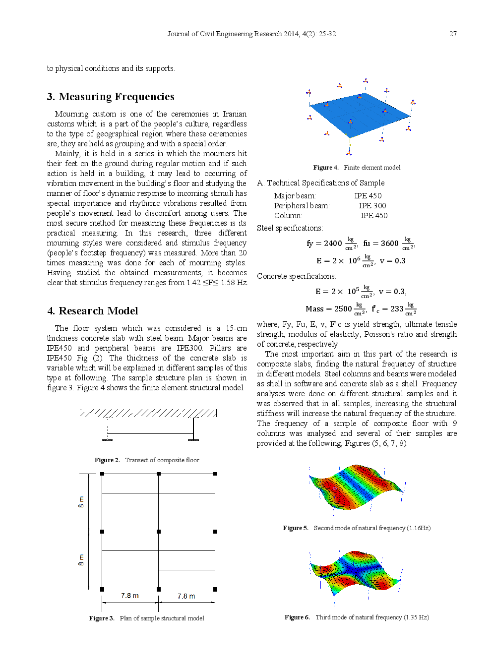 Investigating The Behavior Of Composite Floors (Steel Beams And Concrete Slabs) Under Mans Rhythmical Movement - Page 4