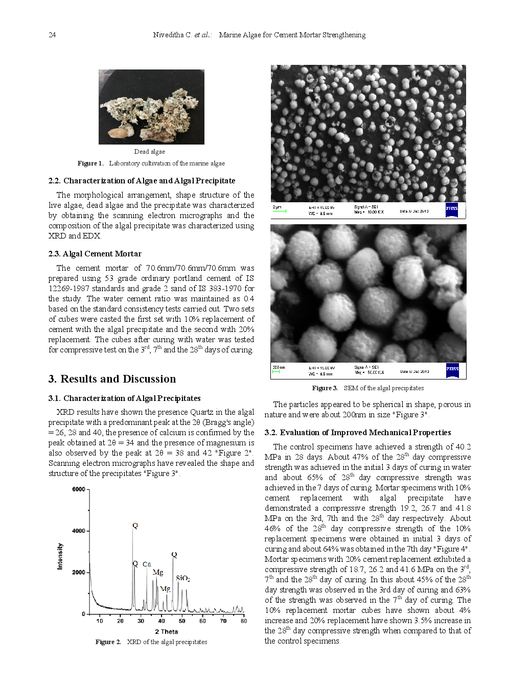 Marine Algae For Cement Mortar Strengthening - Page 3
