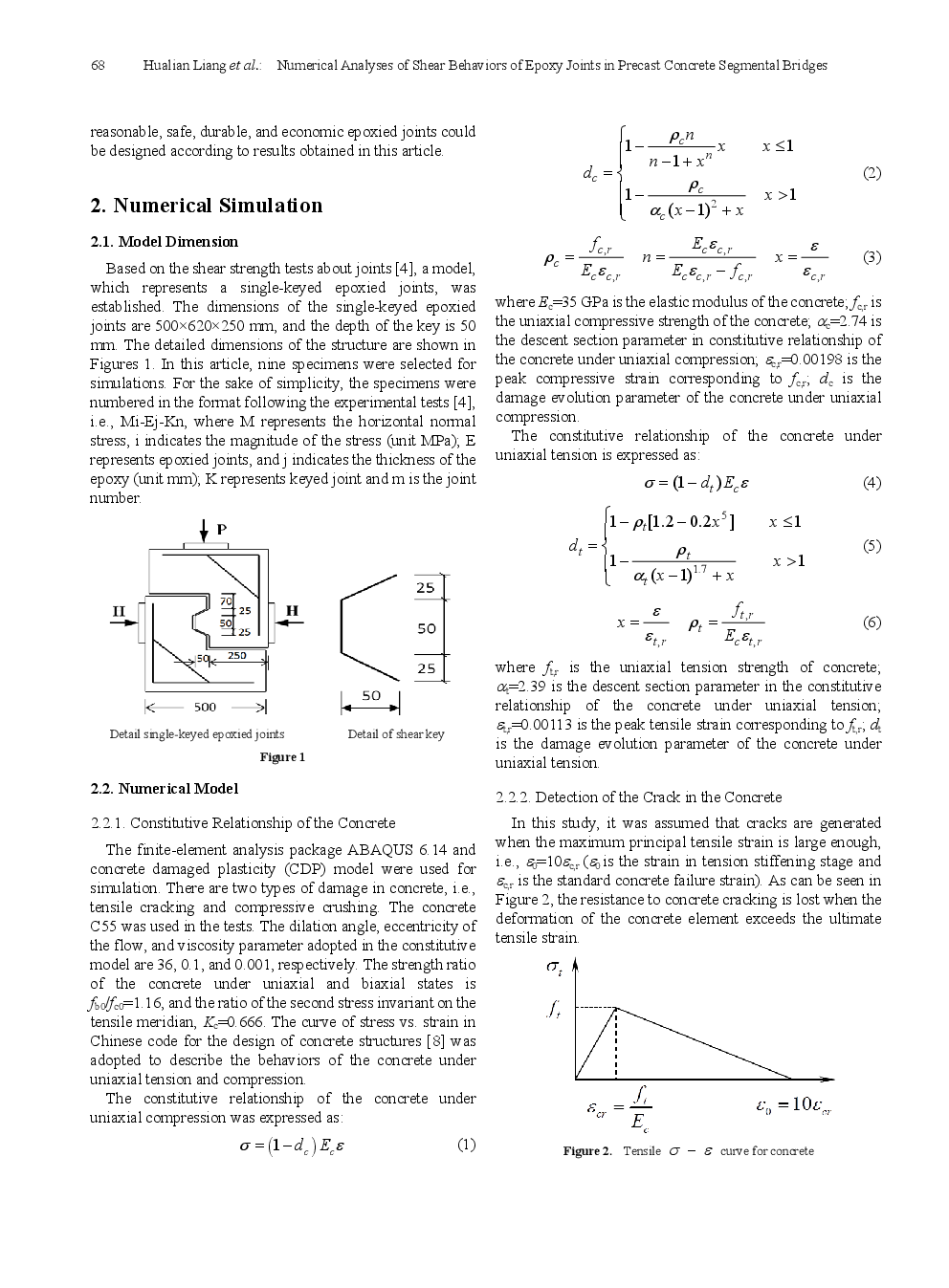 Numerical Analyses Of Shear Behaviors Of Epoxy Joints In Precast Concrete Segmental Bridges - Page 3