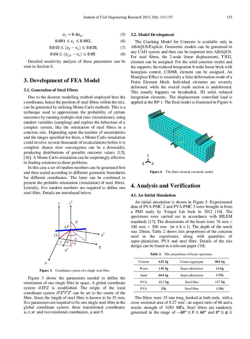 On The Discrete Numerical Simulation Of Steel Fibre Reinforced Concrete (SFRC) - Page 4
