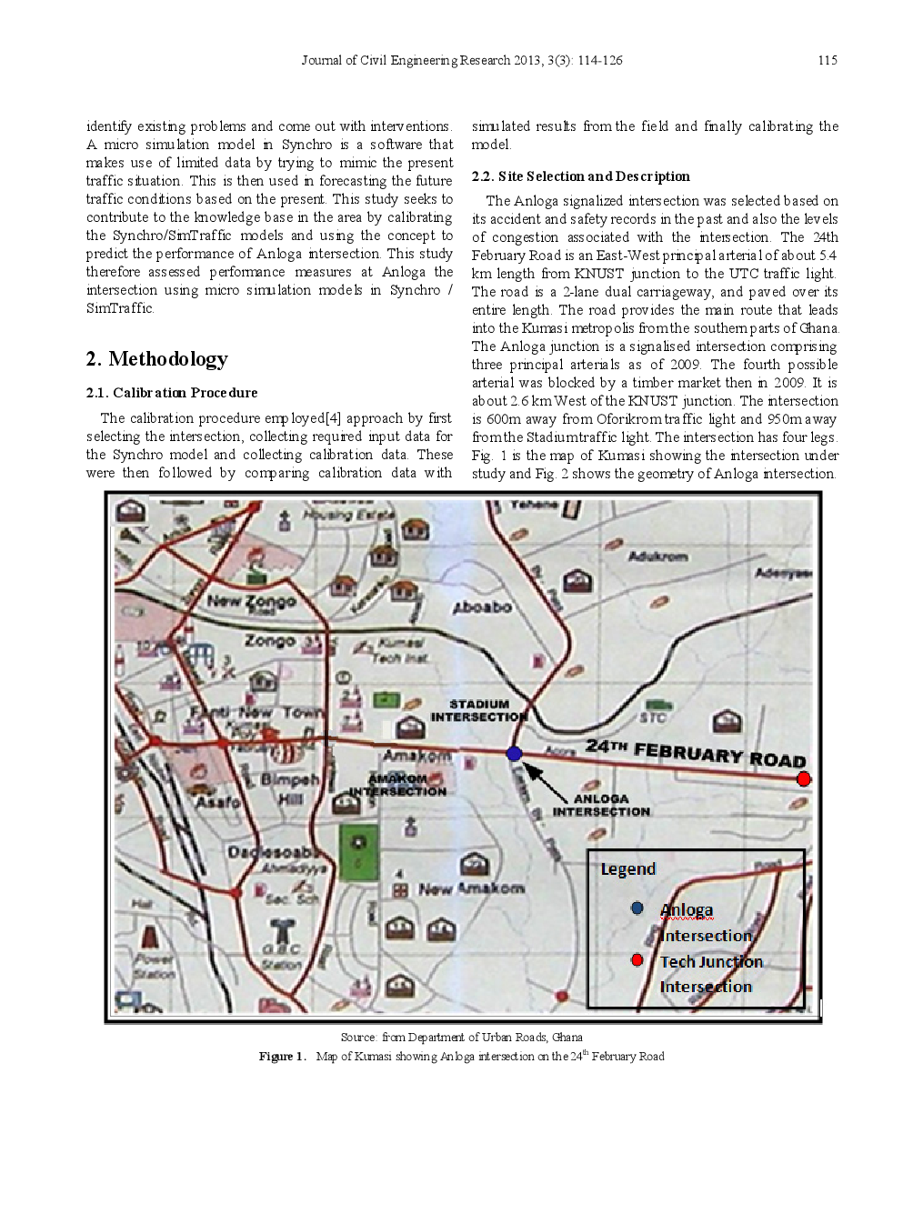 Performance Assessment Of Anloga Signalized Intersection On The 24th February Road, Kumasi-Ghana Using Micro Simulation Model - Page 3
