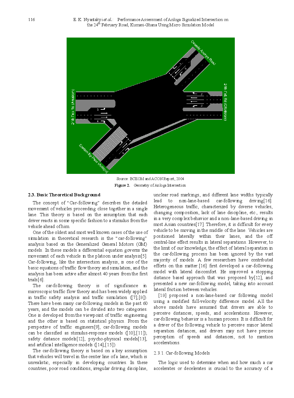 Performance Assessment Of Anloga Signalized Intersection On The 24th February Road, Kumasi-Ghana Using Micro Simulation Model - Page 4