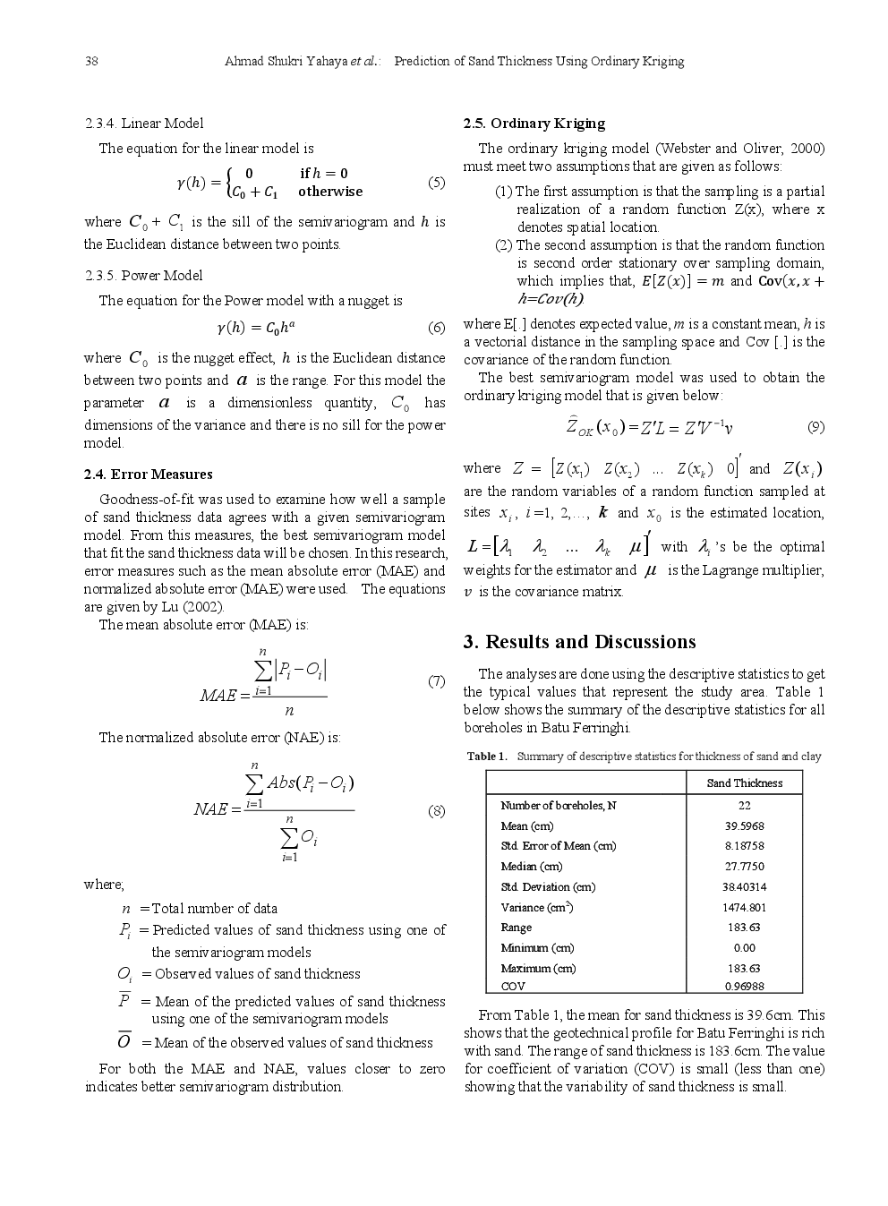 Prediction Of Sand Thickness Using Ordinary Kriging - Page 4