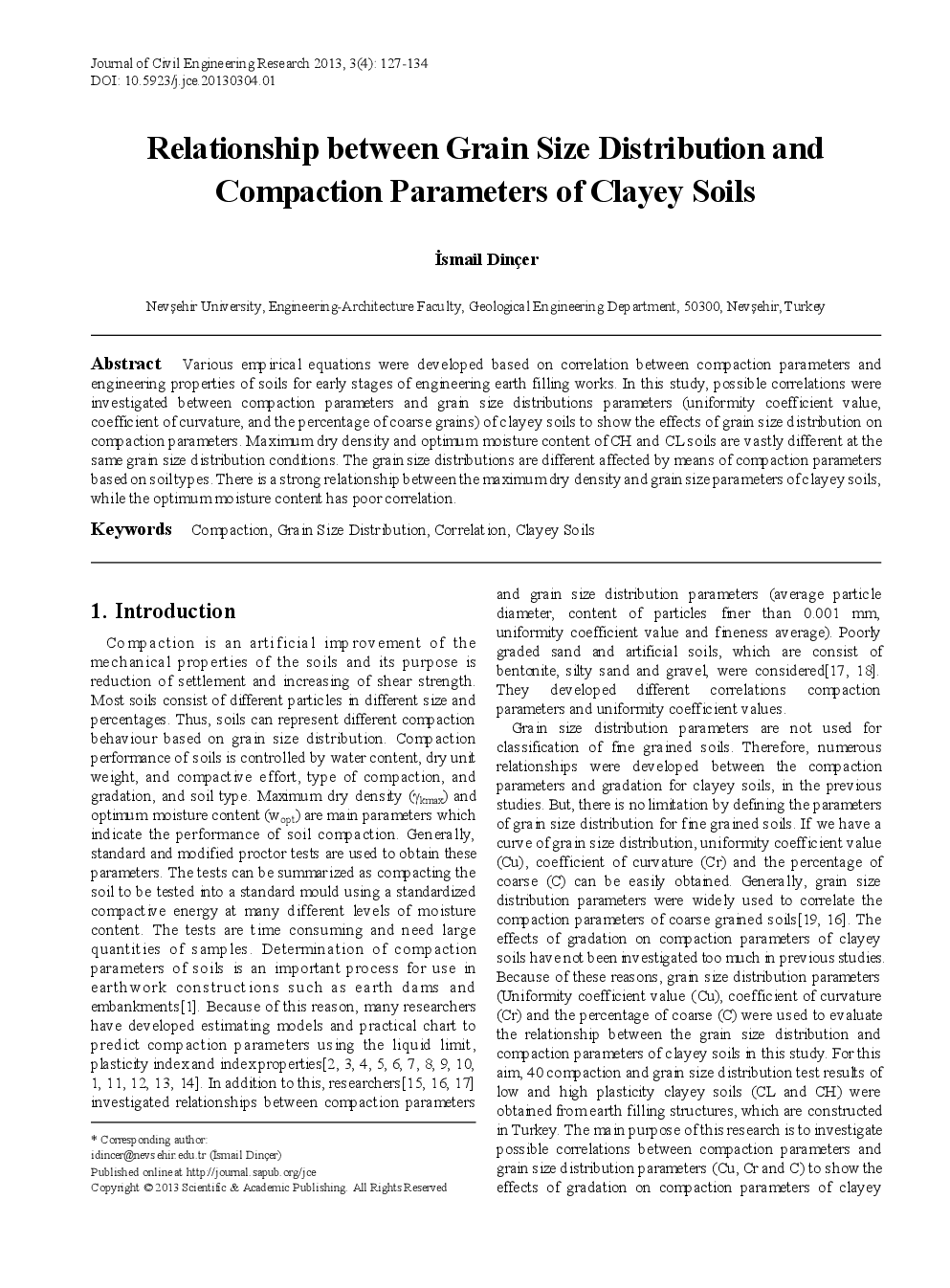 Relationship Between Grain Size Distribution And Compaction Parameters Of Clayey Soils - Page 2