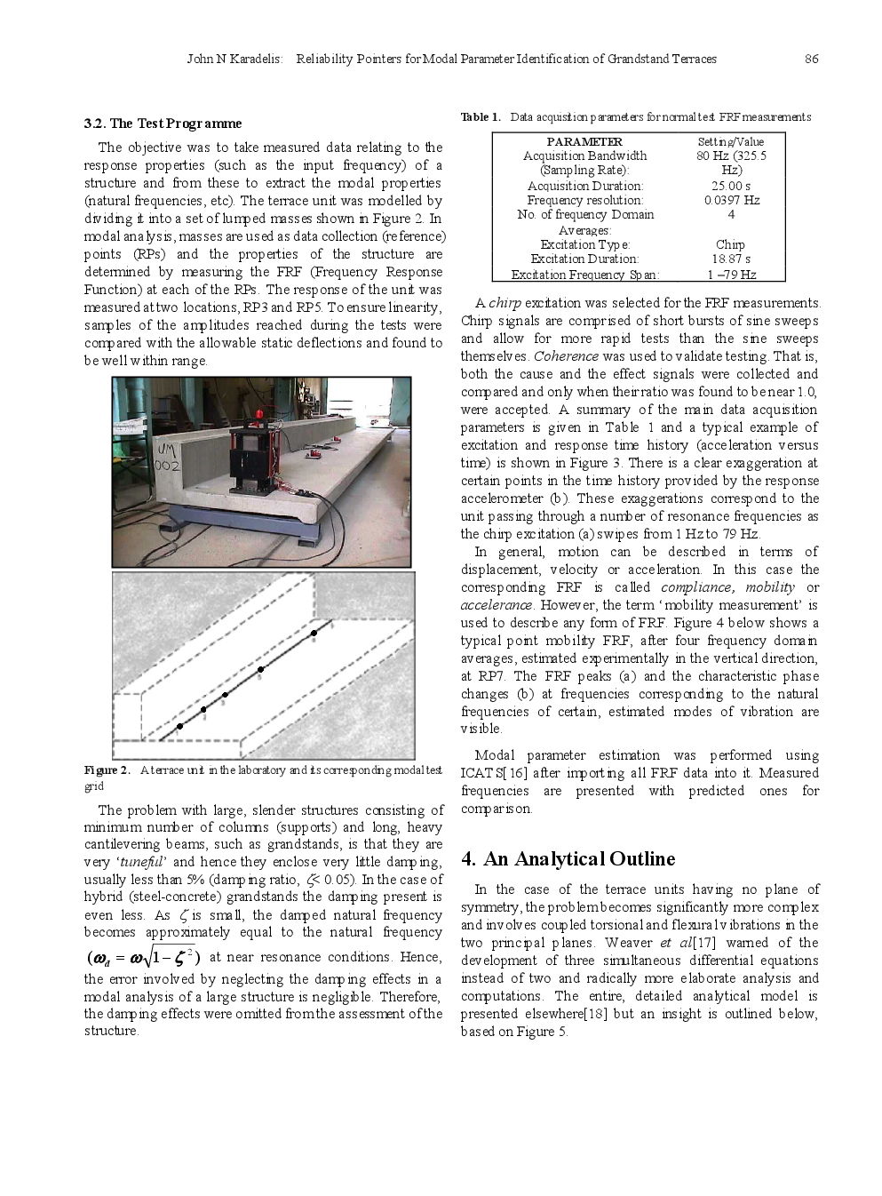 Reliability Pointers For Modal Parameter Identification Of Grandstand Terraces - Page 4