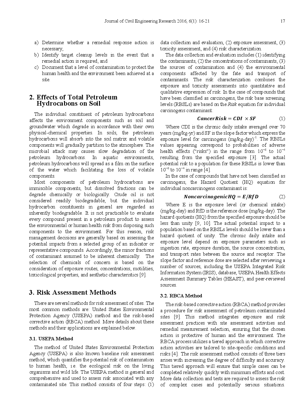 Risk Assessment Of AL-Nassyriah Oil Refinery Soil - Page 3