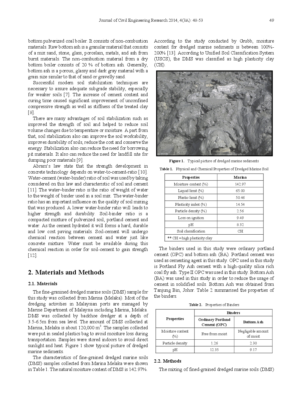 Solidification Potential Of Fine-Grained Dredged Marine Soils Water-Binder Ratio Effects - Page 3