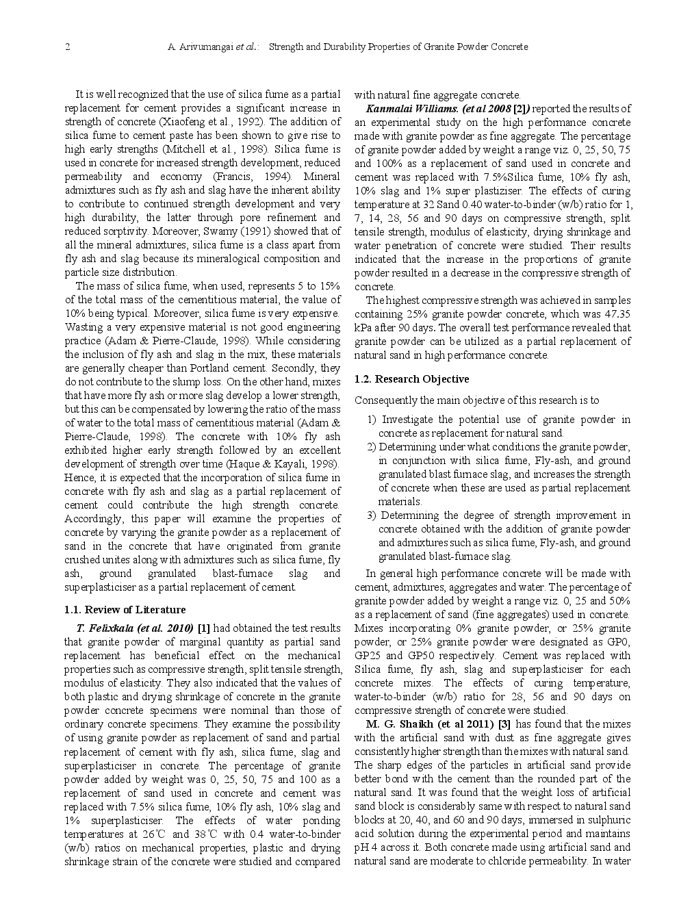 Strength And Durability Properties Of Granite Powder Concrete - Page 3