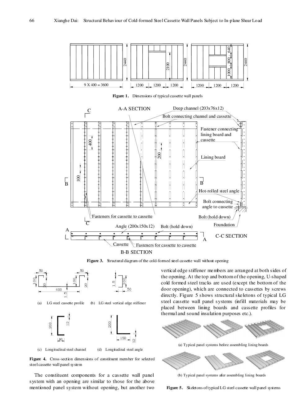 Structural Behaviour Of Cold-Formed Steel Cassette Wall Panels Subject To In-Plane Shear Load - Page 3