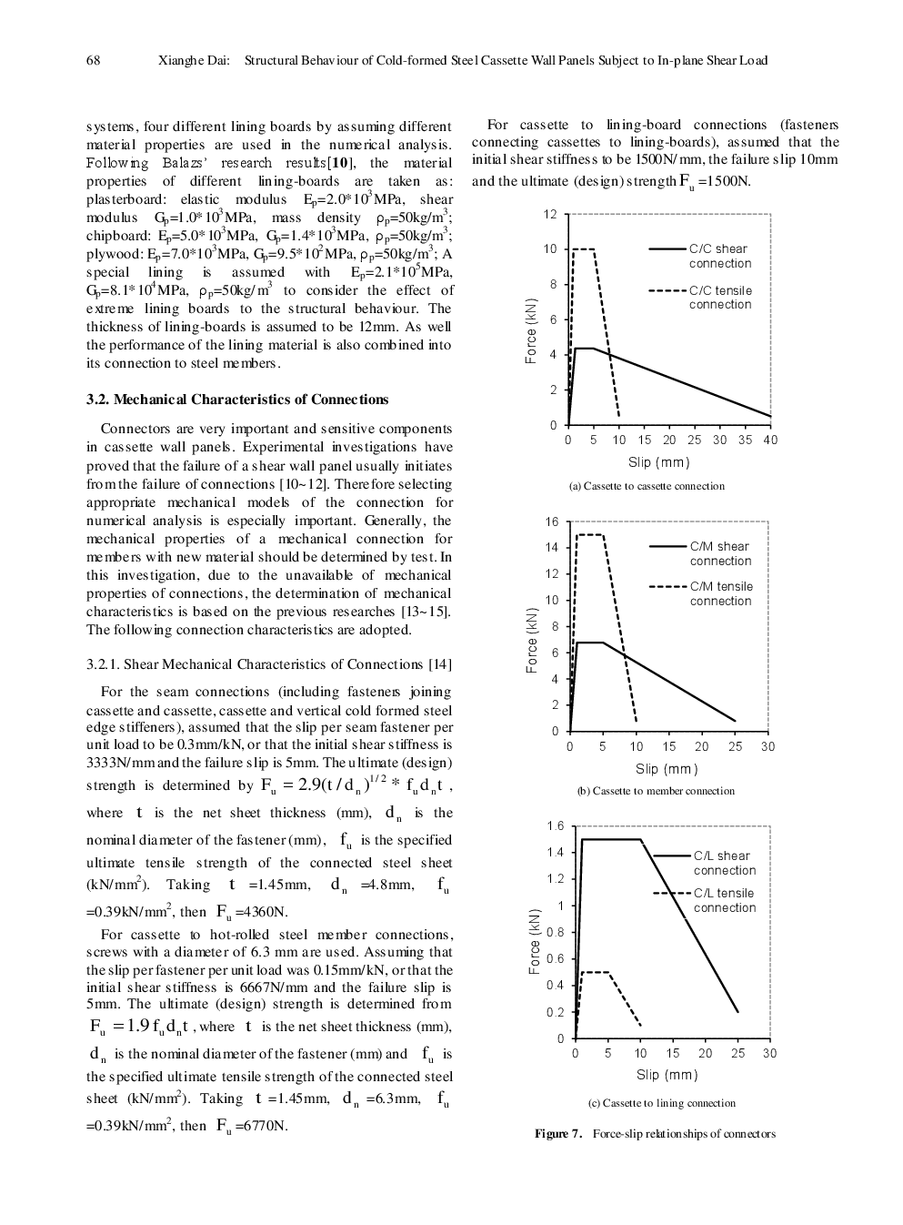 Structural Behaviour Of Cold-Formed Steel Cassette Wall Panels Subject To In-Plane Shear Load - Page 5