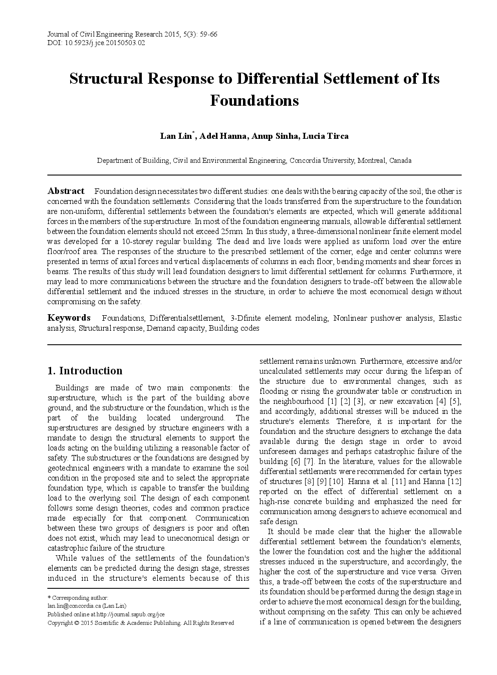 Structural Response To Differential Settlement Of Its Foundations - Page 2