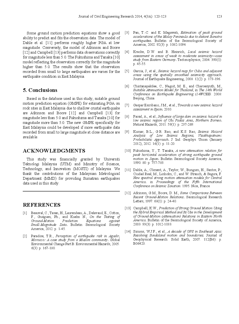 The Compatible Ground-Motion Prediction Equations With East Malaysia For Shallow Crustal Earthquakes - Page 5