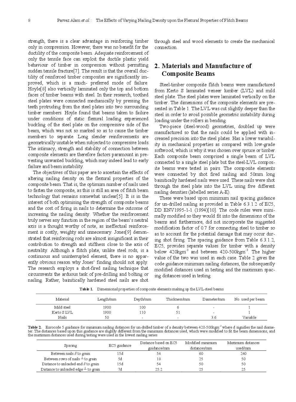 The Effects Of Varying Nailing Density Upon The Flexural Properties Of Flitch Beams - Page 3