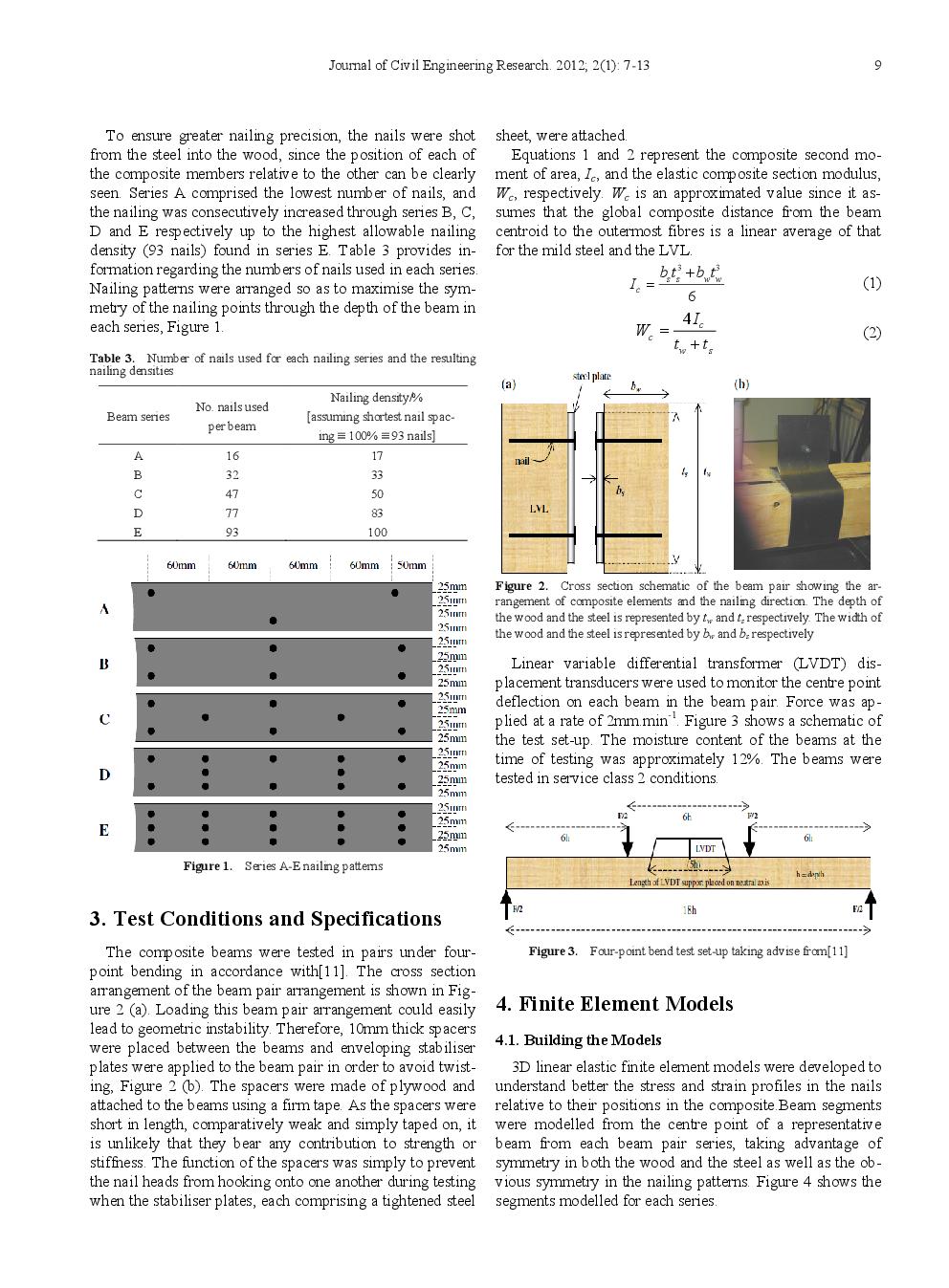 The Effects Of Varying Nailing Density Upon The Flexural Properties Of Flitch Beams - Page 4