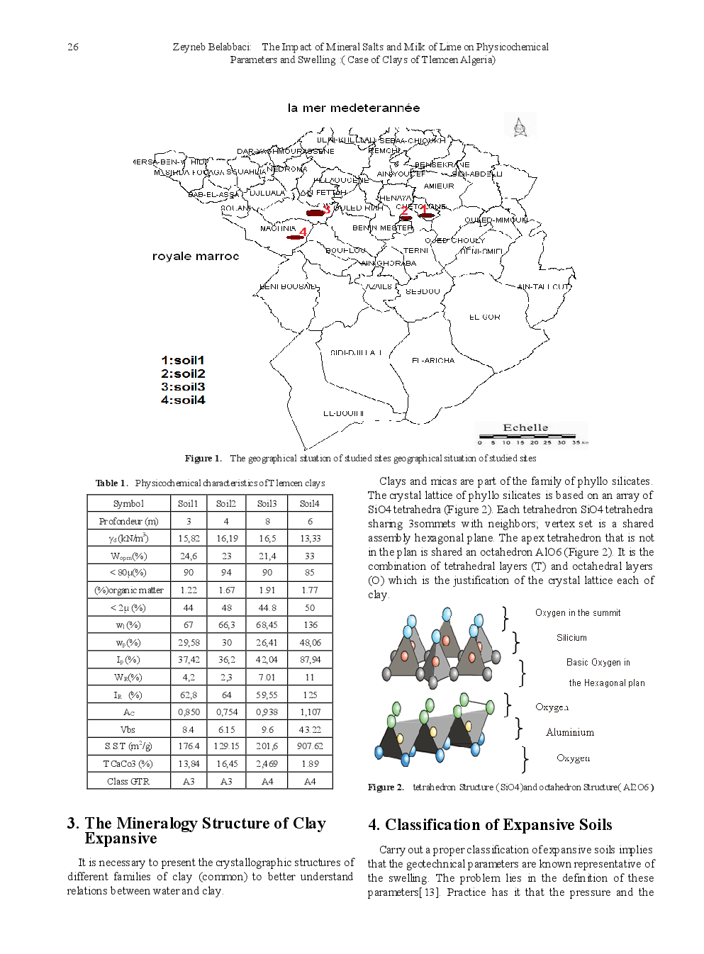 The Impact Of Mineral Salts And Milk Of Lime On Physicochemical Parameters And Swelling (Case Of Clays Of Tlemcen Algeria) - Page 3
