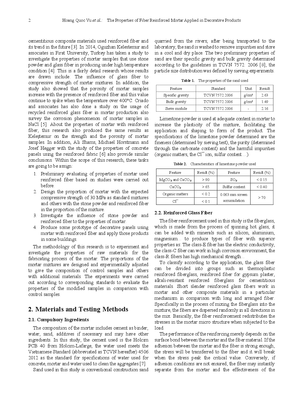 The Properties Of Fiber Reinforced Mortar Applied In Decorative Products - Page 3