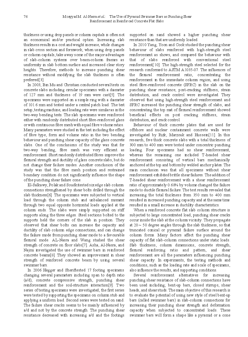 The Use Of Pyramid Swimmer Bars as Punching Shear Reinforcement In Reinforced Concrete Flat Slabs - Page 3
