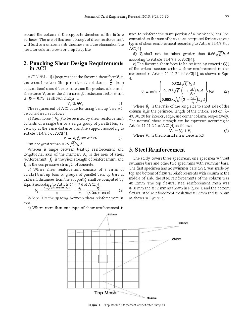 The Use Of Pyramid Swimmer Bars as Punching Shear Reinforcement In Reinforced Concrete Flat Slabs - Page 4