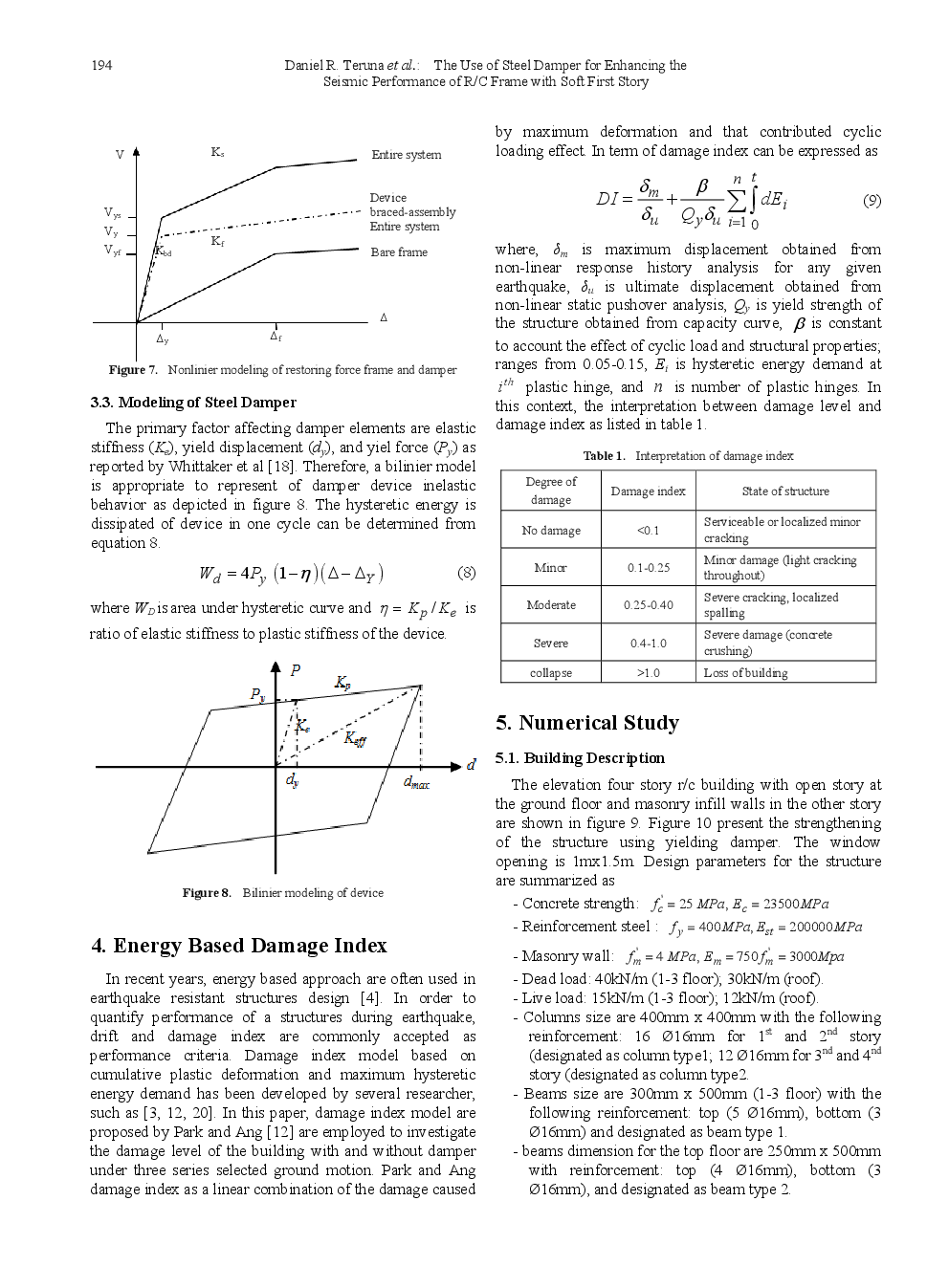 The Use Of Steel Damper For Enhancing The Seismic Performance Of RC Frame With Soft First Story - Page 5