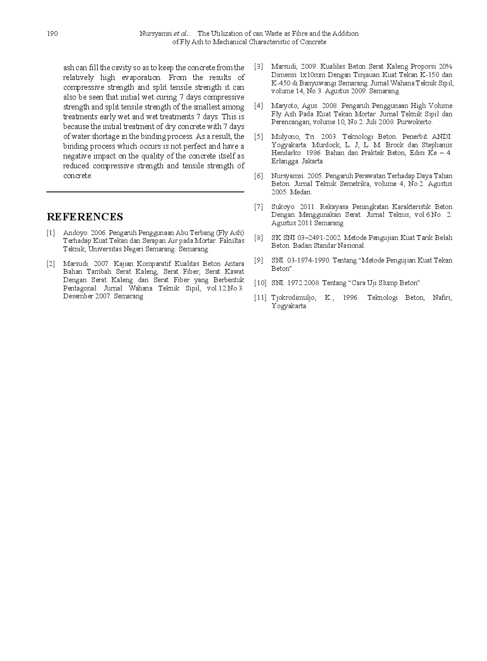 The Utilization Of Can Waste As Fibre And The Addition Of Fly Ash To Mechanical Characteristic Of Concrete - Page 5