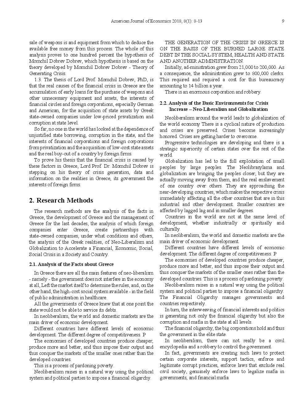 The Real Reasons For The Financial Crise In Greece Based On The Lord Momchil Dobrev-Halachevs -Theory Of Generate of Crises And Theory of Mafia - Page 3