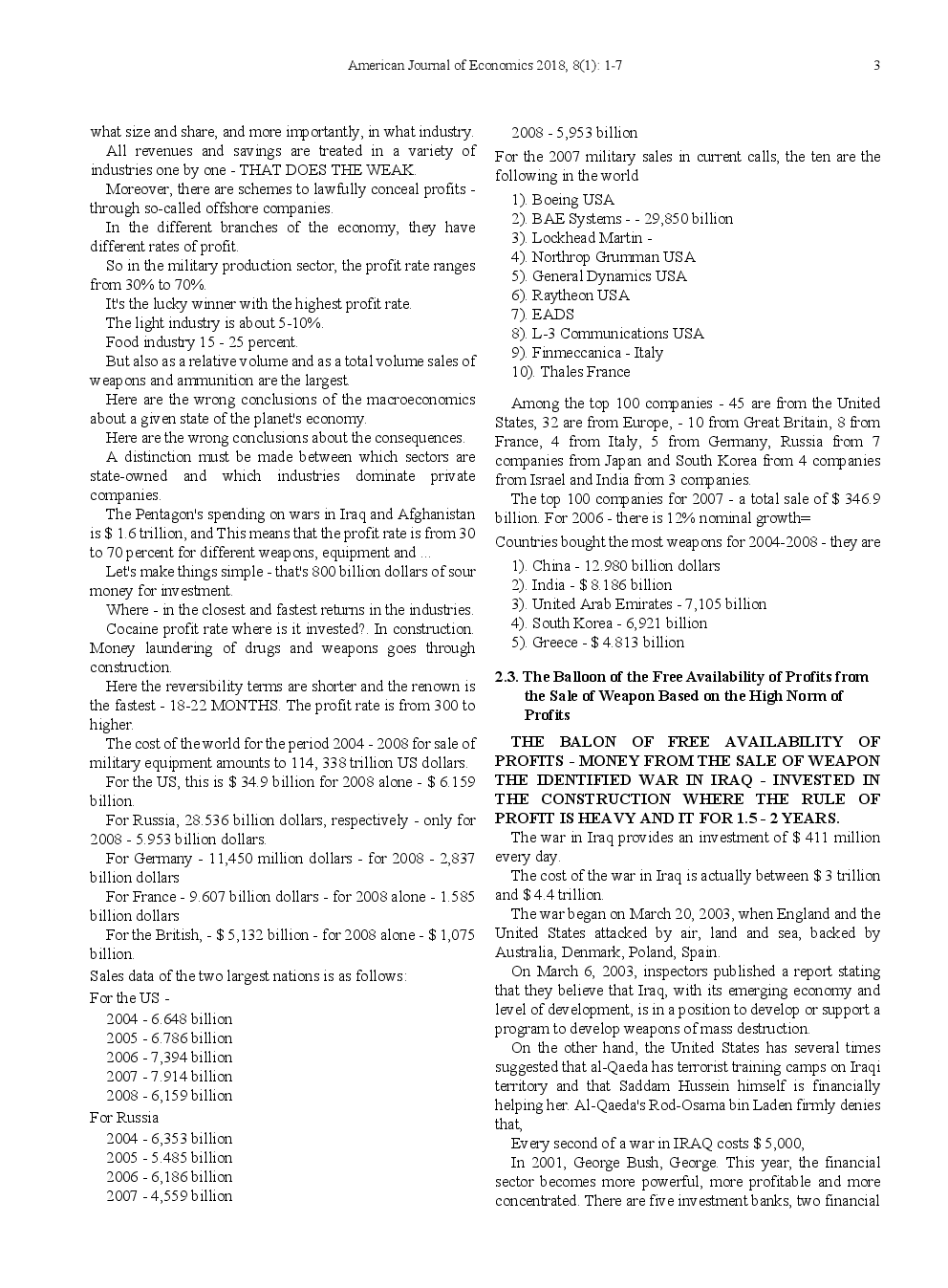 The Profits From Weapons And Troops In Iraq War 2003 - The Real Reason For The World Financial Crises 2008 Based On The Momtchil Dobrev's "Theory Of Generate Of Crises" And On The Momtchil Dobrev's "Theory Of The Mafia" - Page 4