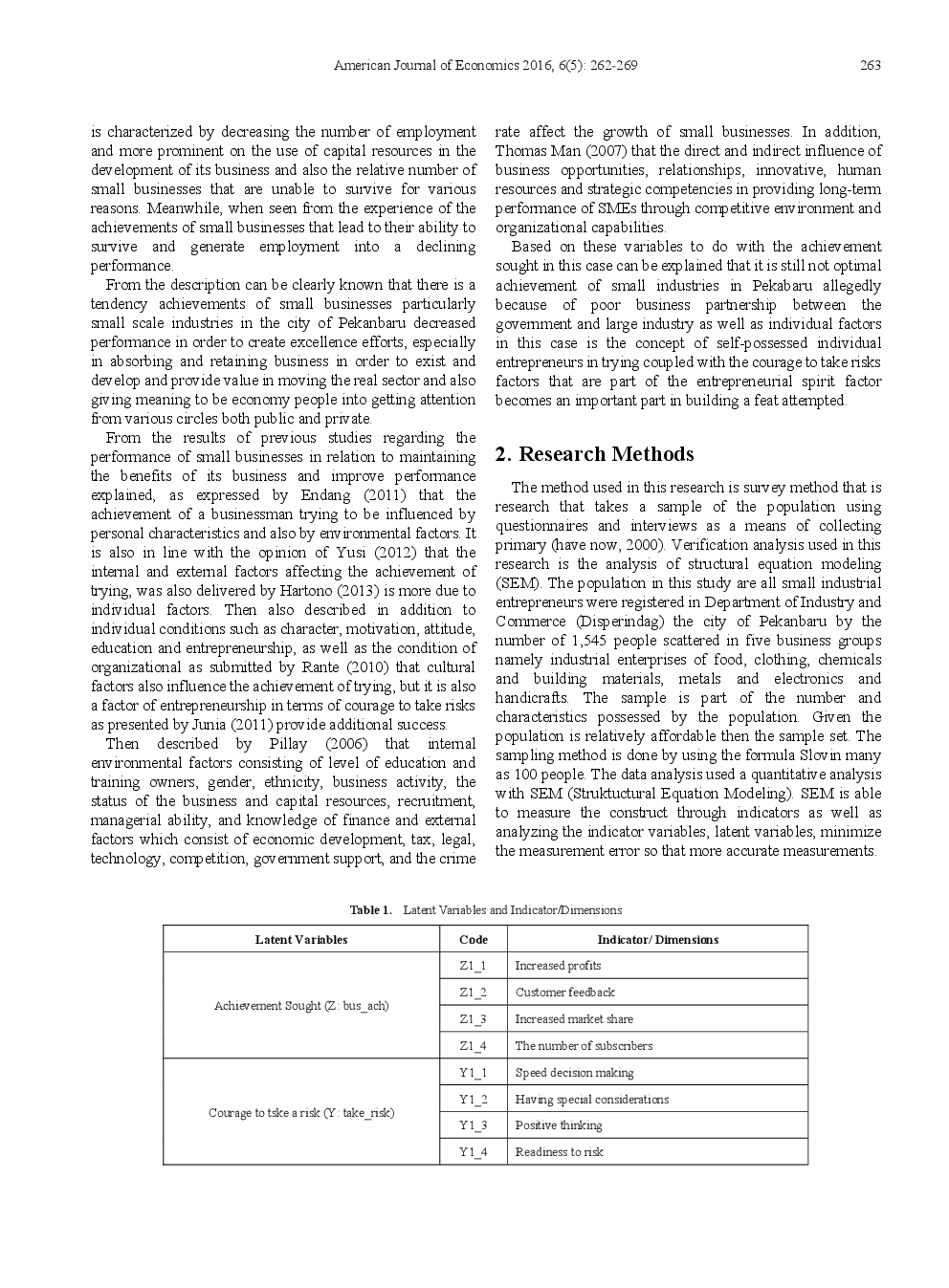The Influence Of Partnerships And Self-Concept For The Courage To Take Risks And Their Impact On The Achievements Sought Of Small Industries In The City Of Pekanbaru - Page 3