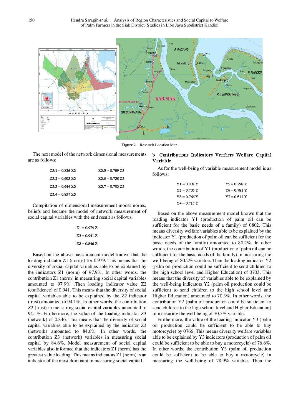 Analysis Of Region Characteristics And Social Capital To Welfare Of Palm Farmers In The Siak District (Studies In Libo Jaya Subdistrict Kandis) - Page 5