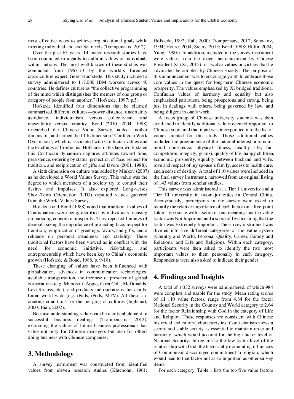 Analysis Of Chinese Student Values And Implications For The Global Economy - Page 3