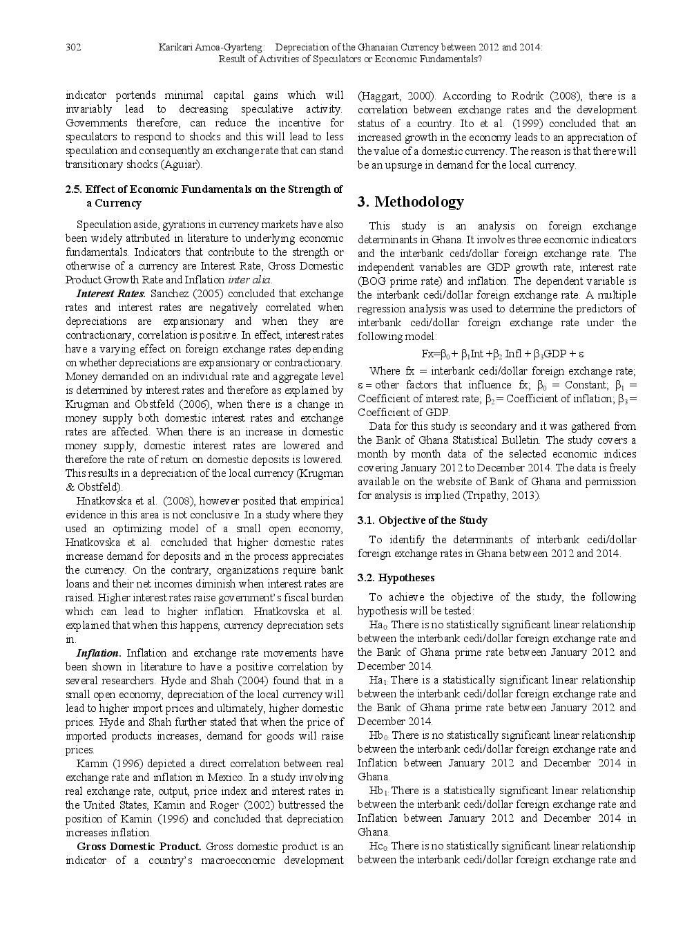 Depreciation Of The Ghanaian Currency Between 2012 And 2014 Result Of Activities Of Speculators Or Economic Fundamentals - Page 4
