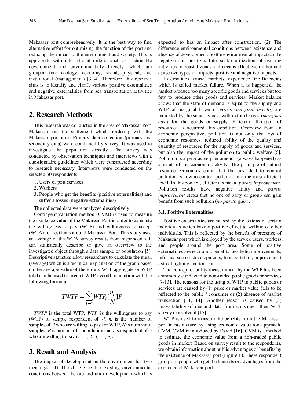 Externalities Of Sea Transportation Activities At Makassar Port, Indonesia - Page 3
