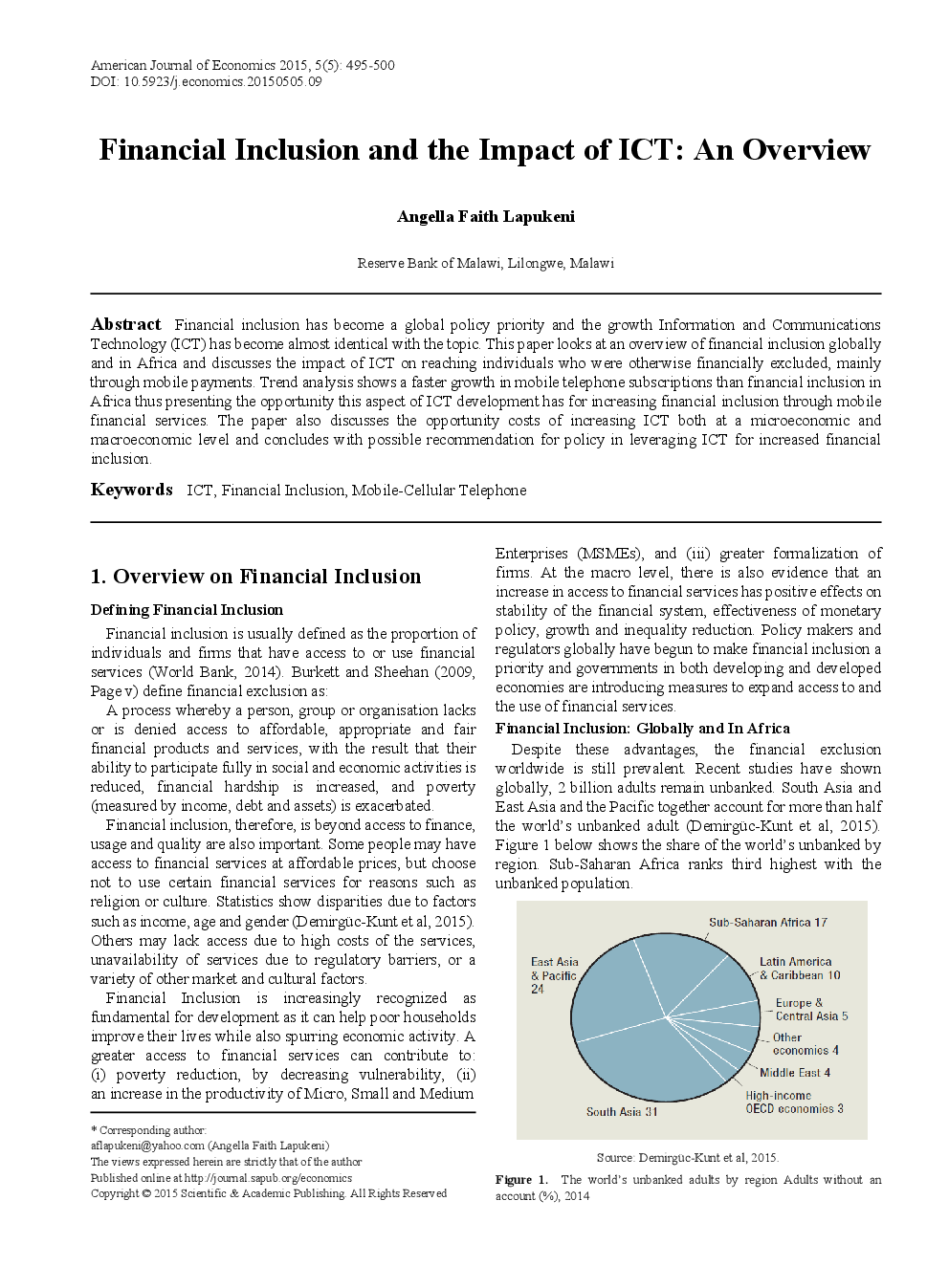 Financial Inclusion And The Impact Of ICT An Overview - Page 2