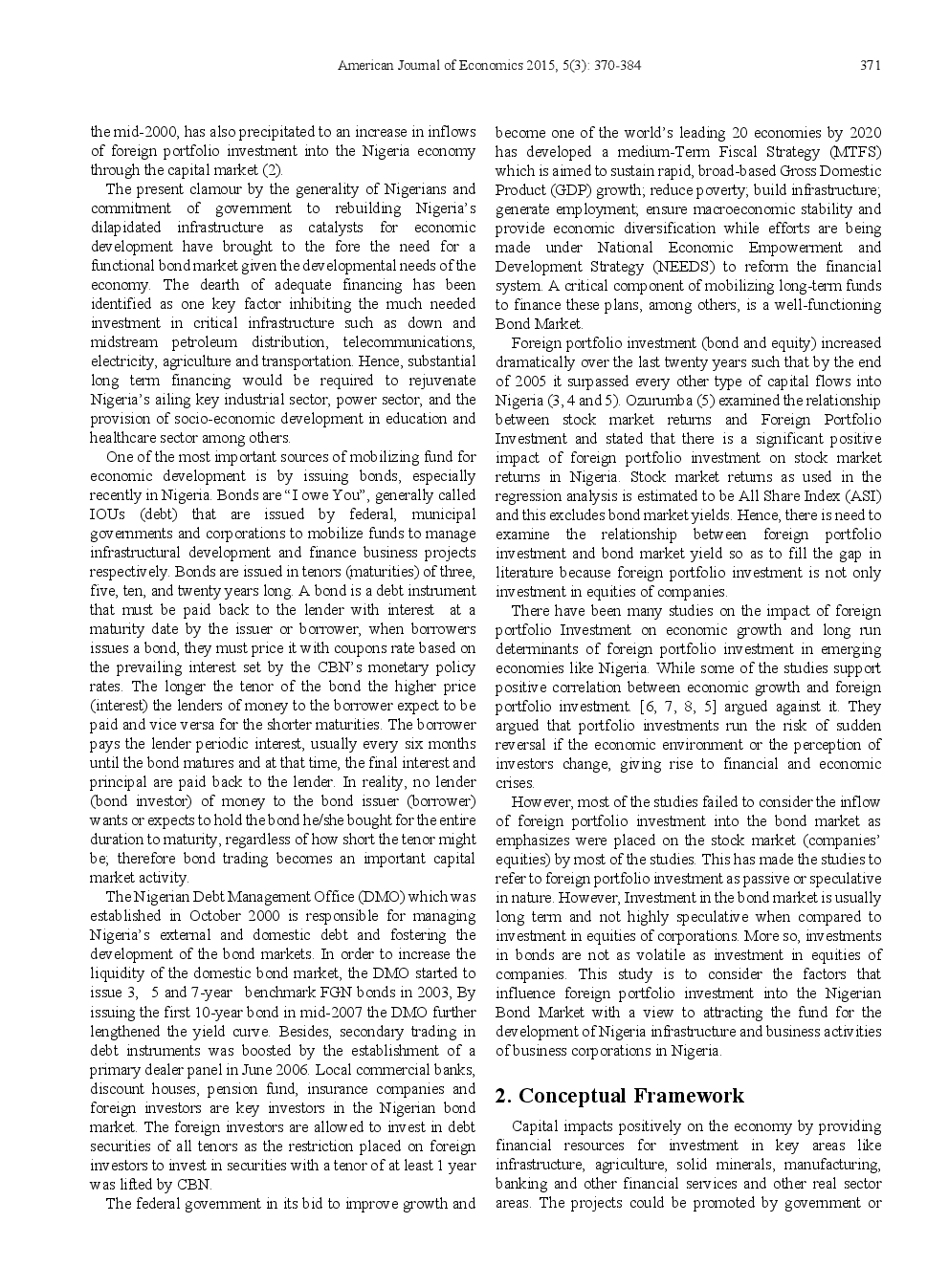 Foreign Portfolio Investment And Nigerian Bond Market Development - Page 3