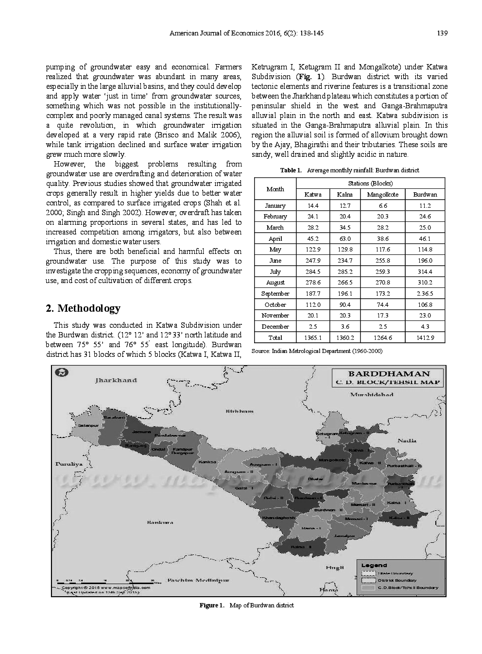 Groundwater Irrigation And Cropping Pattern In The Ganga-Brahmaputra Alluvial Plain Of Burdwan District, West Bengal - Page 3