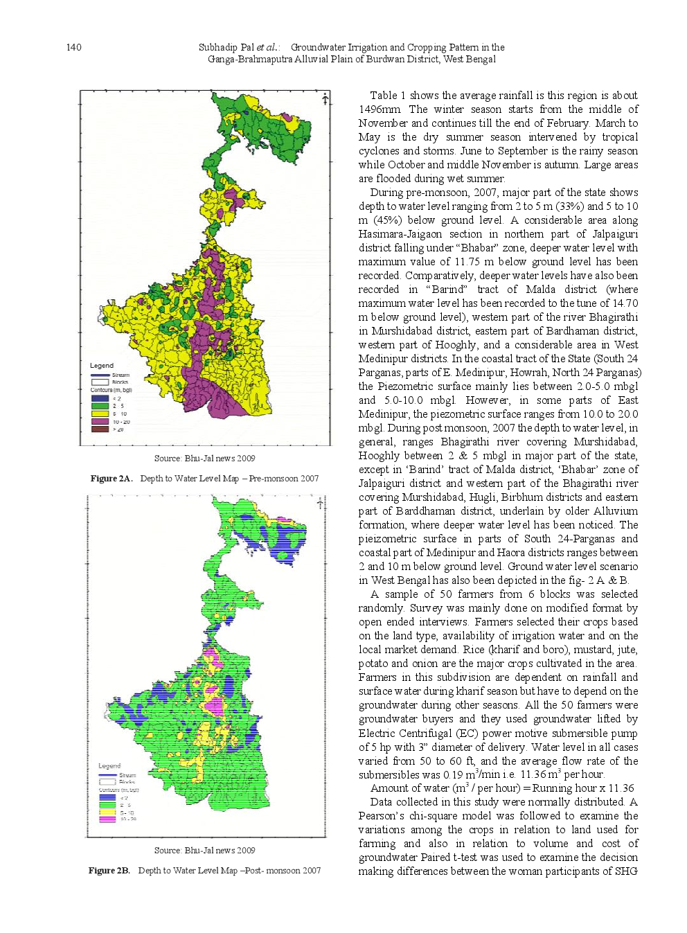 Groundwater Irrigation And Cropping Pattern In The Ganga-Brahmaputra Alluvial Plain Of Burdwan District, West Bengal - Page 4