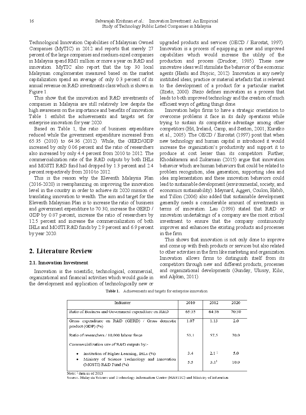 Innovation Investment An Empirical Study Of Technology Public Listed Companies In Malaysia - Page 3