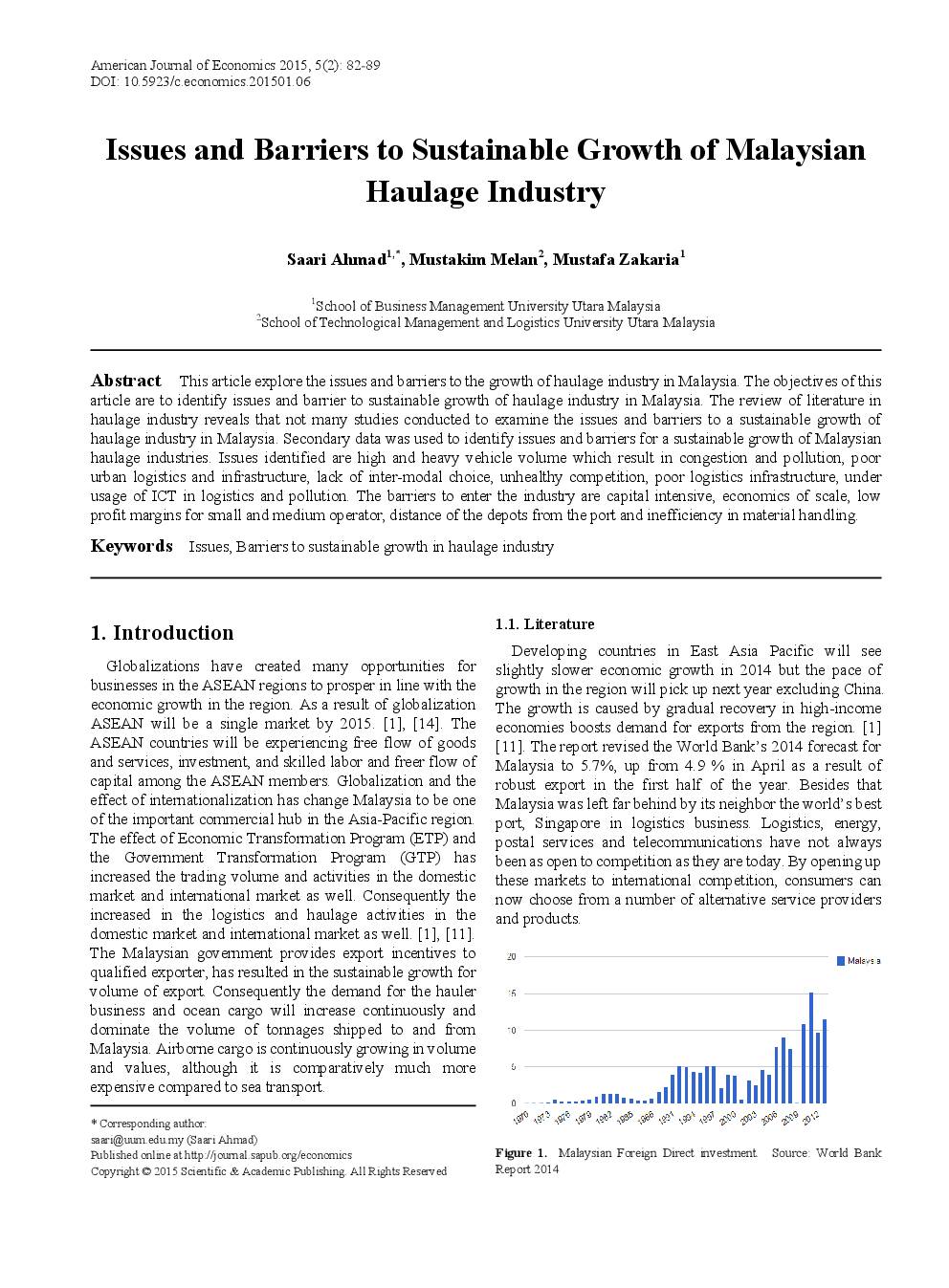 Issues And Barriers To Sustainable Growth Of Malaysian Haulage Industry - Page 2