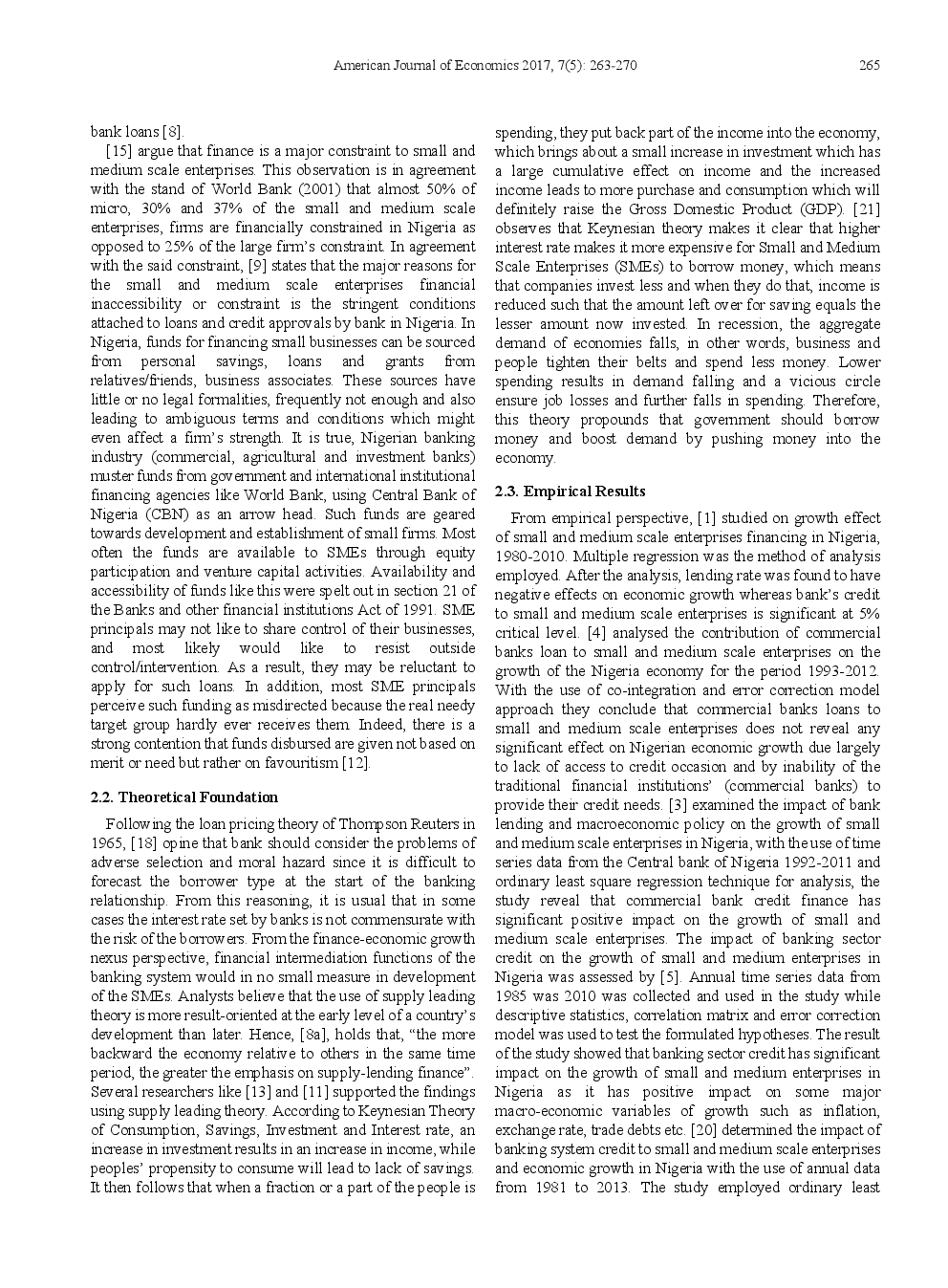 Private Sector Credit And Small And Medium Scale Enterprises Development Nexus In Nigeria An ARDL Approach - Page 4