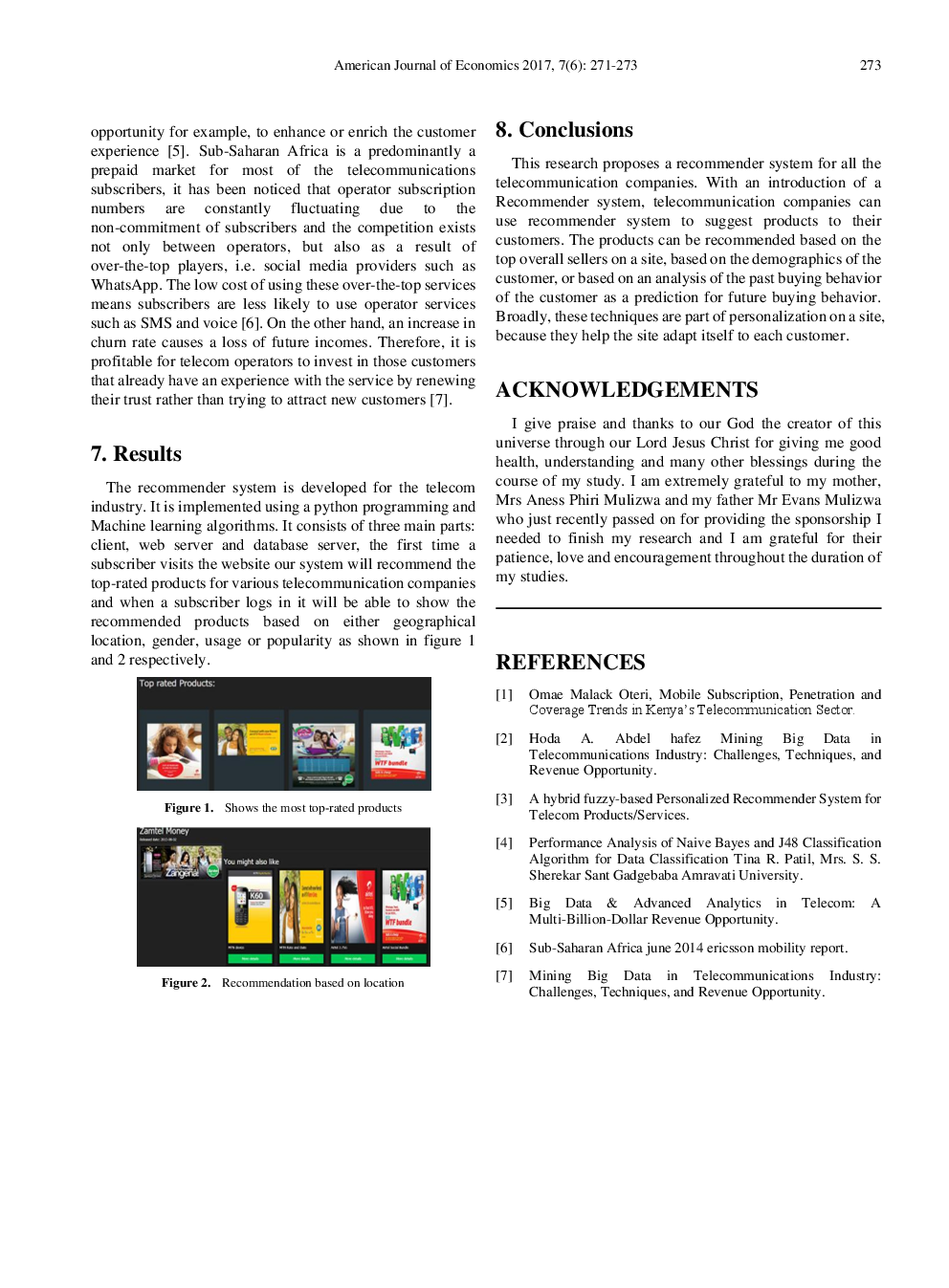 Recommender System For Telecommunication Industries A Case Of Zambia Telecoms - Page 4