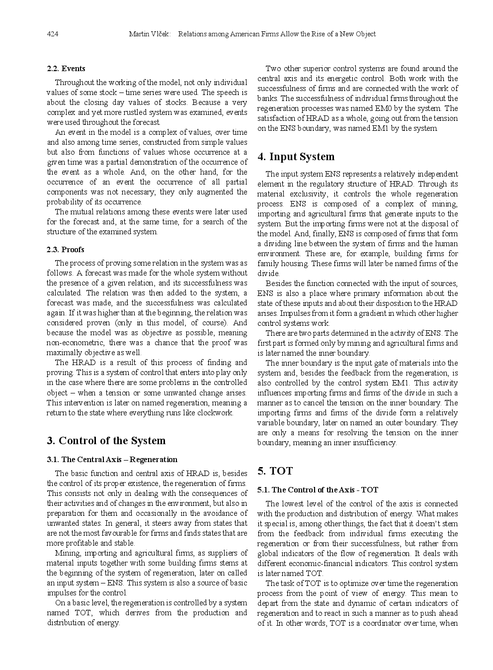 Relations Among American Firms Allow The Rise Of A New Object - Page 3