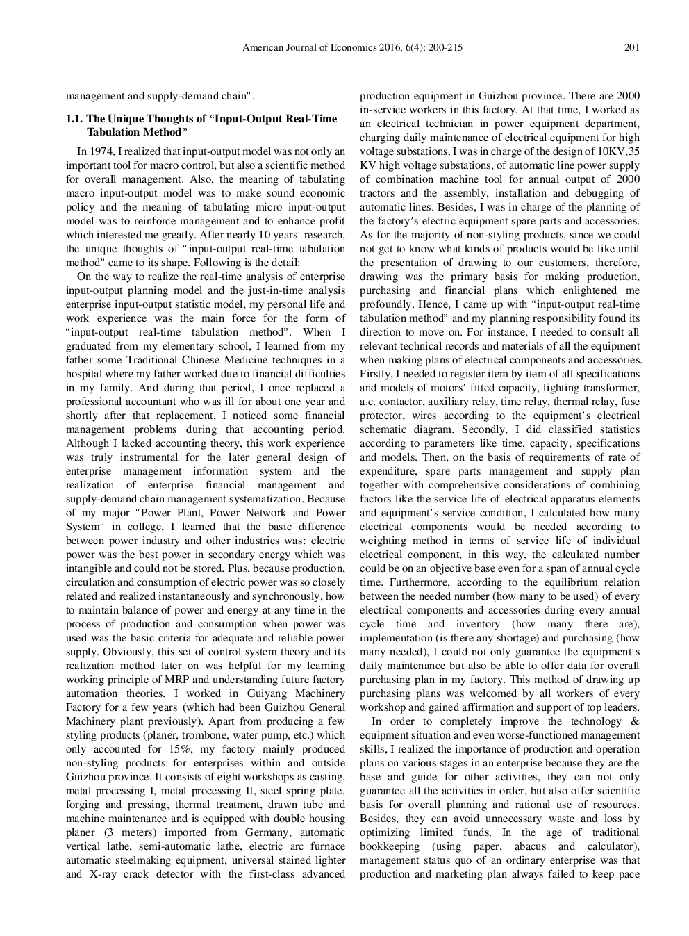 The Origin, Development And Re-Development Of Scientific Theory Of Real-Time Analysis Of Enterprise Input-Outpu Model - Page 3