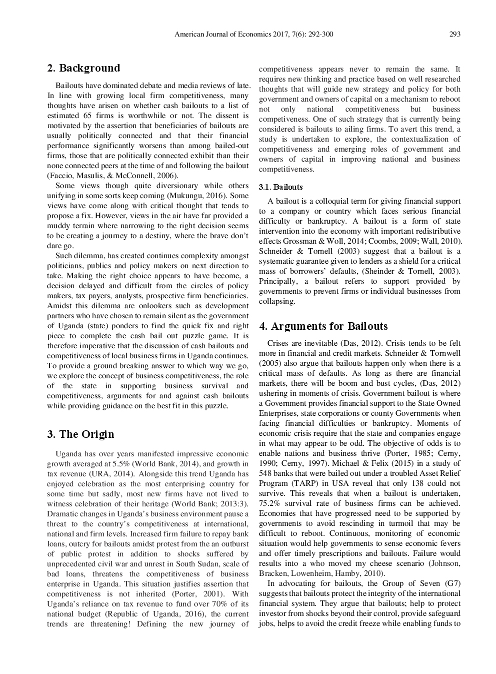 The Role Of Government In Improving Competitiveness Of Business An Emerging Quest And Dissent For Bailouts In Uganda - Page 3
