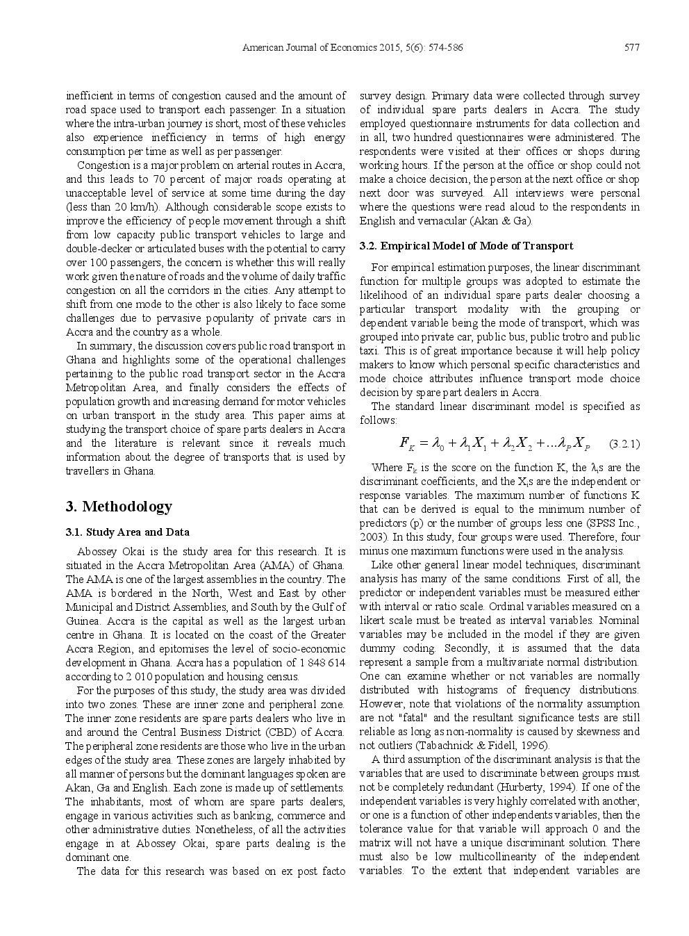 Transport Choice Of Spare Parts Dealers In Accra, Ghana - Page 5