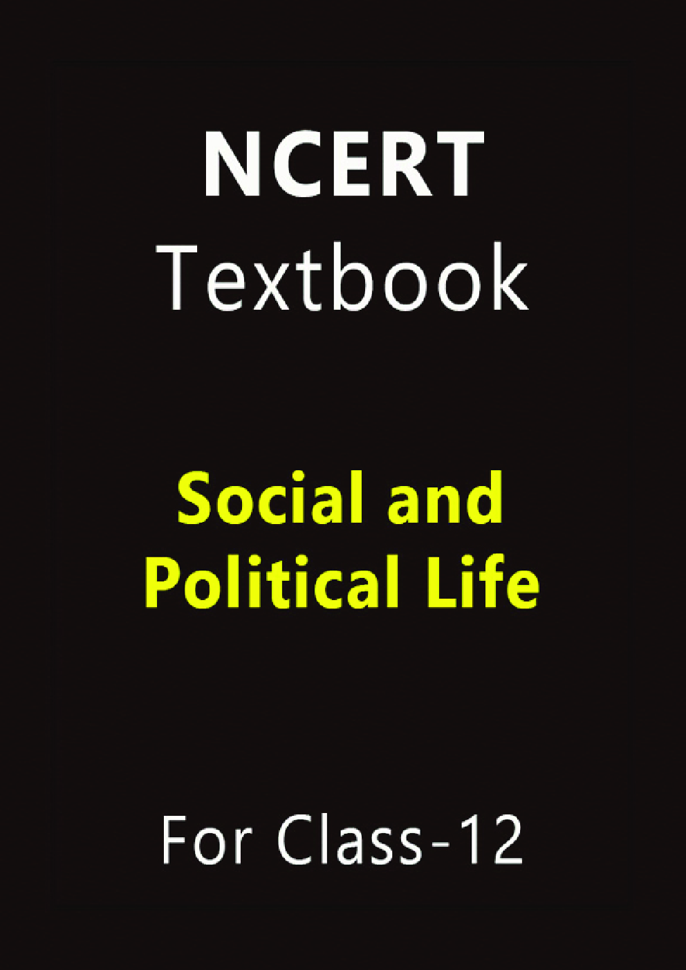 NCERT Textbook Social and Political Life For Class-12 - Page 1