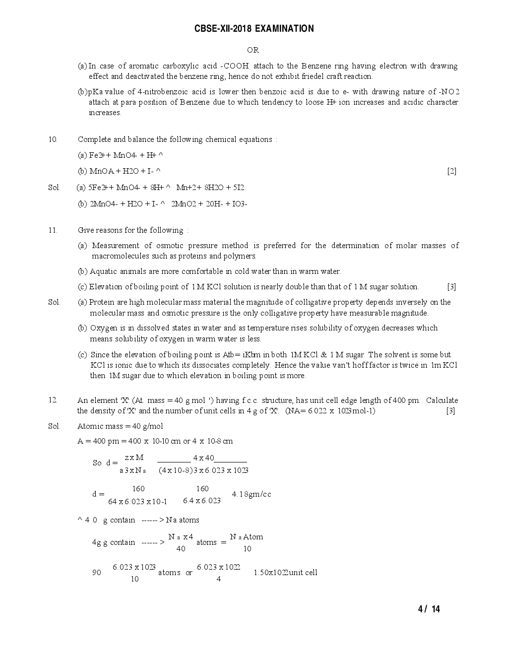 CBSE Board Class XII Chemistry Previous Year Question Paper With Solutions 2013 To 2018 - Page 5