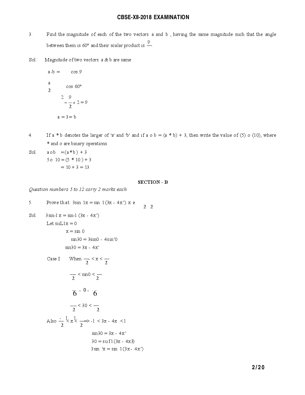 CBSE Board Class XII Mathematics Previous Year Question Paper With Solutions 2013 To 2018 - Page 3